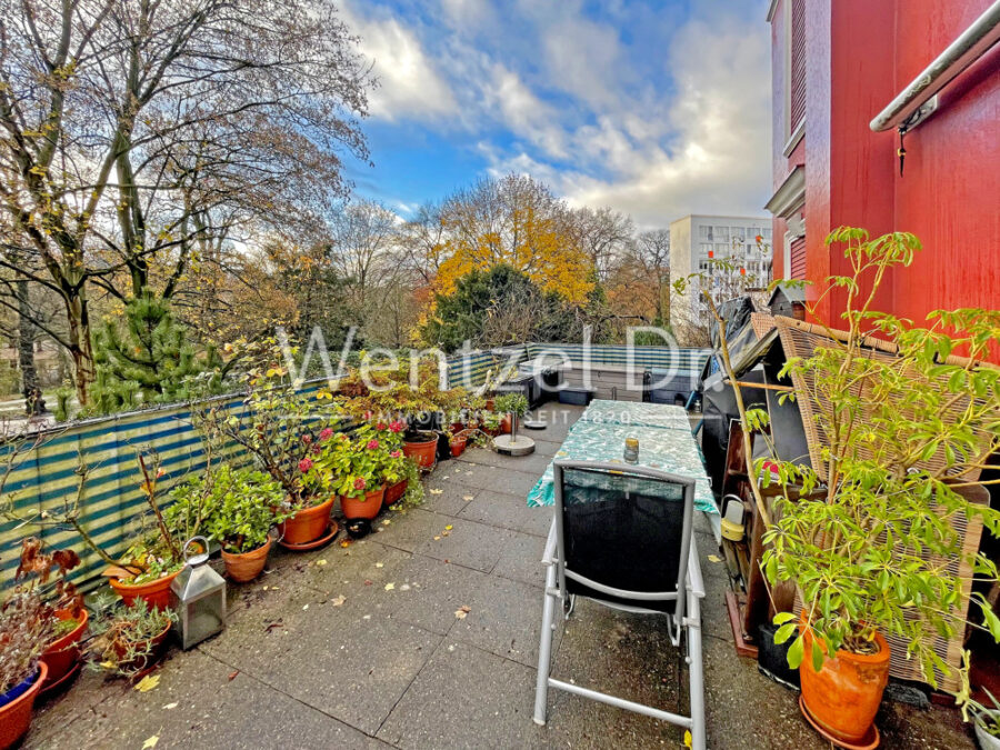 PROVISIONSFREI für Käufer - Vermietete 5-Zi.-Eigentumswohnung mit großer Dachterrasse in Eimsbüttel - Dachterrasse