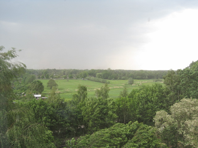 Helle 2-Zimmerwohnung mit Weitblick ins Grüne - Blick aus dem Schlafzimmer