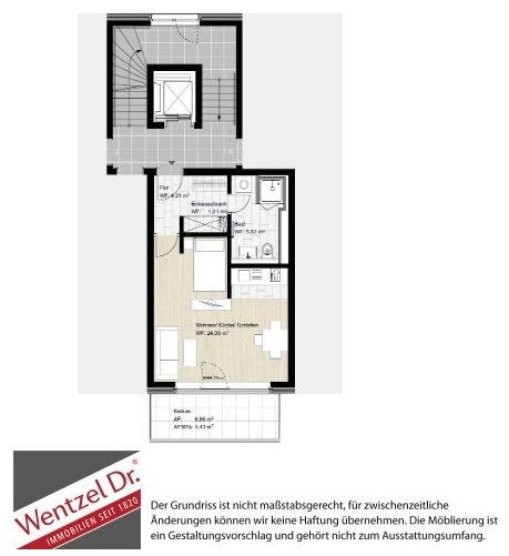 Willkommen Zuhause - Moderne Singlewohnung in zentraler Lage - Grundriss