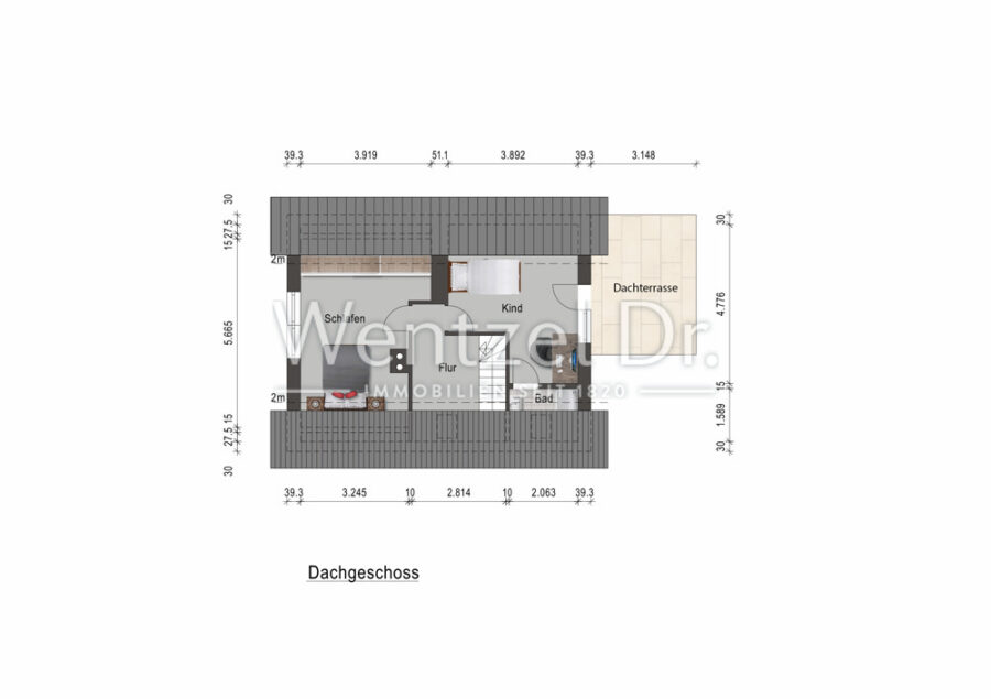 Charmantes Einfamilienhaus in ruhiger Wohngegend in Oldenburg in Holstein - Grundriss DG