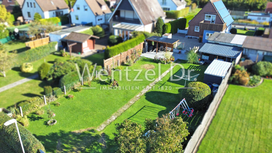 Charmantes Einfamilienhaus in ruhiger Wohngegend in Oldenburg in Holstein - Garten