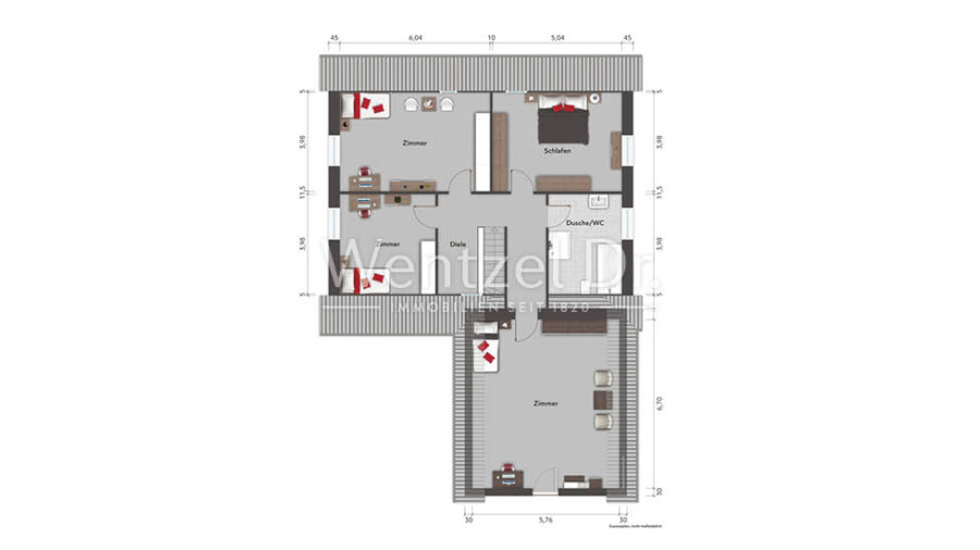 PROVISIONSFREI für Käufer – Großes Einfamilienhaus in Feldrandlage in Witzeeze - Obergeschoss