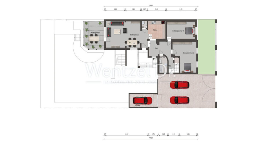 Wohnen und investieren: Einfamilienhaus mit Option für weiteres Eigenheim auf großem Grundstück - Grundriss EG