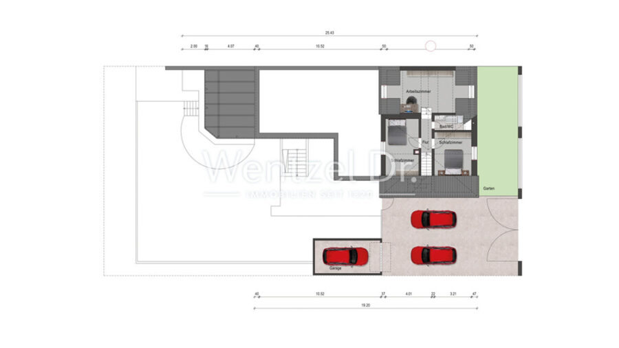 Wohnen und investieren: Einfamilienhaus mit Option für weiteres Eigenheim auf großem Grundstück - Grundriss 1 OG