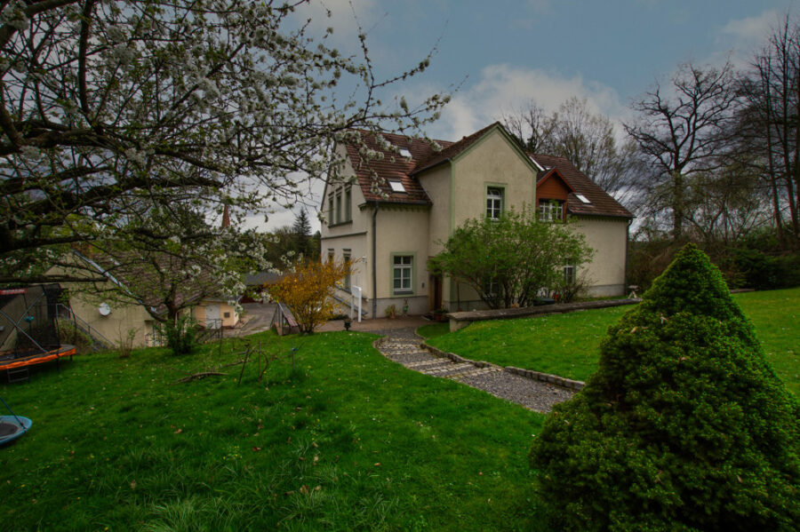 Traumhaftes Mehrfamilienhaus mit wunderschöner Parkanlage - Rückseite