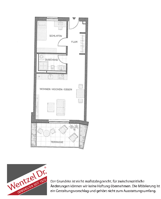 Moderner Grundriss sucht neuen Mieter - Grundriss