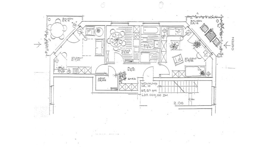 Charmante 2-Zimmer-Wohnung in Lüneburg Bockelsberg - Grundriss