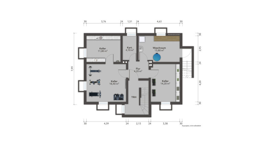 Einfamilienhaus mit nordischem Charme in Ebstorf - Grundriss KG