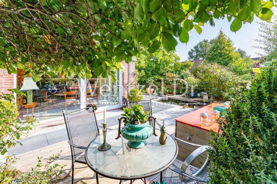 Ankommen, Einziehen, Wohlfühlen – Stilvolle Doppelhaushälfte in Ochtmissen - Terrasse