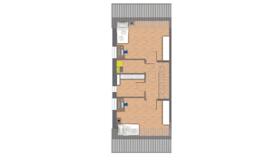 Exklusives Reihenendhaus nach KfW 40 QNG Plus Standard nahe Friedberg! - Dachgeschoss