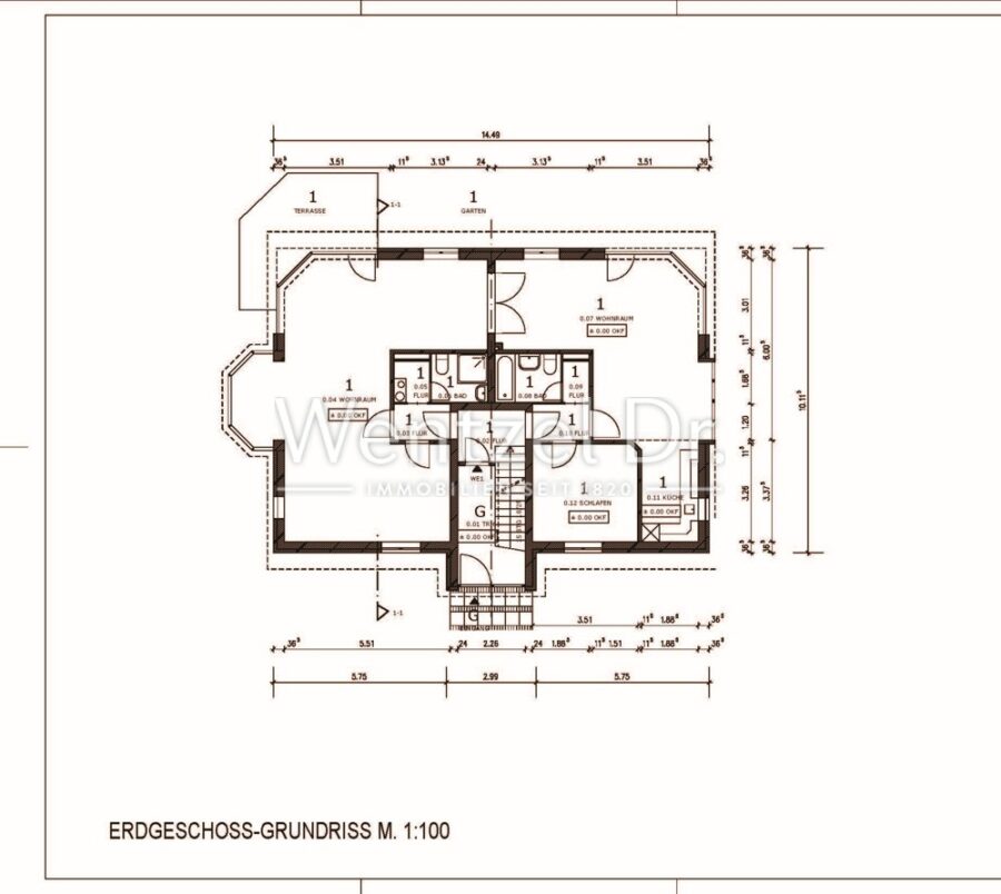 Hochwertige Erdgeschosswohnung mit Terrasse und Platzreserve im Keller - Nahe dem Hemmelsdorfer See - Grundrisse EG