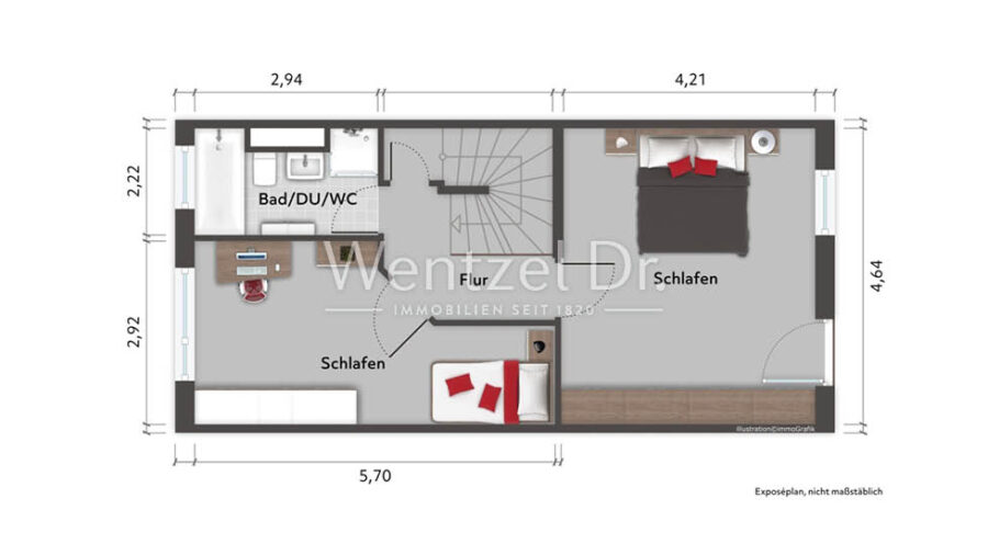 PROVISIONSFREI für Käufer – Attraktives Reihenhaus in familienfreundlicher Wohnlage von Glinde - Obergeschoss