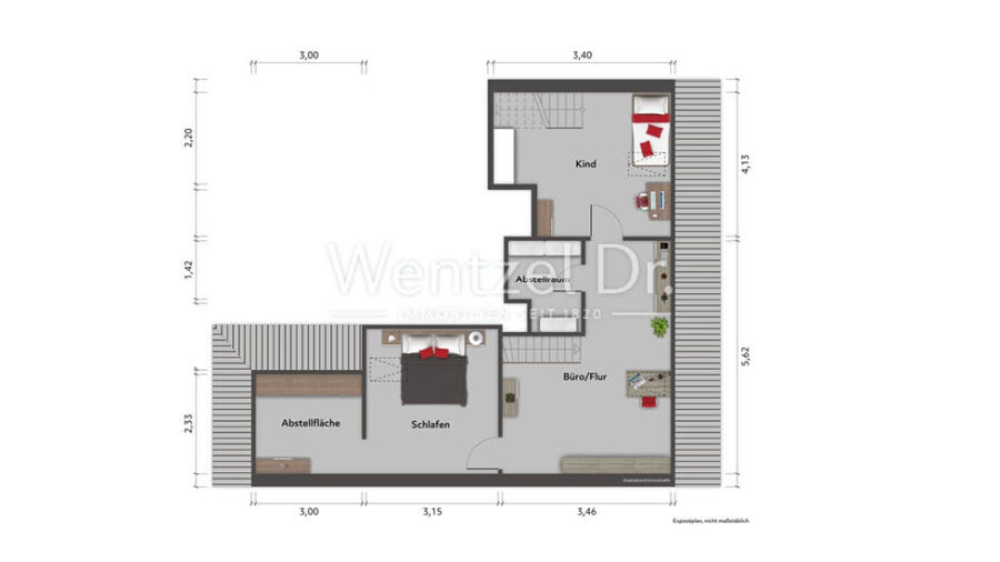 PROVISIONSFREI für Käufer – Wohlfühloase auf zwei Ebenen: Große 5-Zimmer-ETW mit Balkon und TG - Obere Ebene