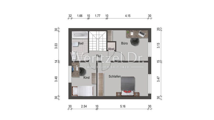 PROVISIONSFREI für Käufer – Hochwertig saniertes Reihenhaus mit Vollkeller in ruhiger Wohnlage - Obergeschoss