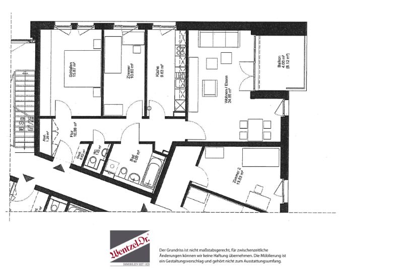 Neubau mit Fahrstuhl! Ihre neue Wohnung in Lokstedt - Grundriss